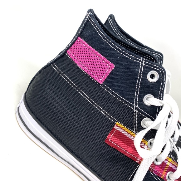 💖MEGA SALE💖Converse Men 168745C CTAS High Black Color Patches Canvas Sneakers - Picture 11 of 14